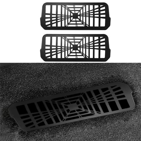 2Pcs / Set For Tesla Model Y Under Seat Air Vent Cover Plastic Air Outlet Dustproof Shield