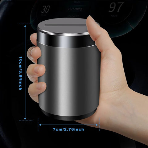 Infrared Sensor Smart Auto Open / Close Aluminum Alloy Car Ashtray with Built In LED Light
