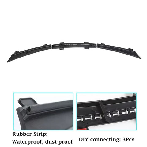 For Tesla Model 3 Front Hood Waterproof Seal Strip Engine Cover Dust Protection Rubber Gasket