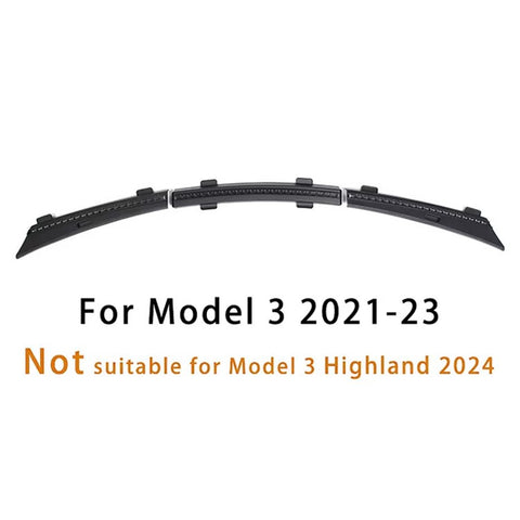 For Tesla Model 3 Front Hood Waterproof Seal Strip Engine Cover Dust Protection Rubber Gasket