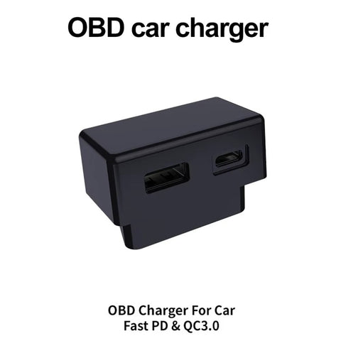 For Tesla Model 3  /  Y OBD Car Charger Dual Port Hidden PD Fast Charging Expansion Dock