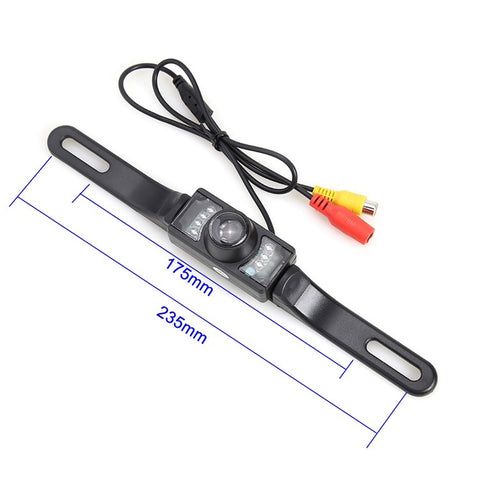 RH-702I 7" LCD Video Display Monitor 12V-24V Rear View Camera Parking and Reverse System Kit with Car Charger
