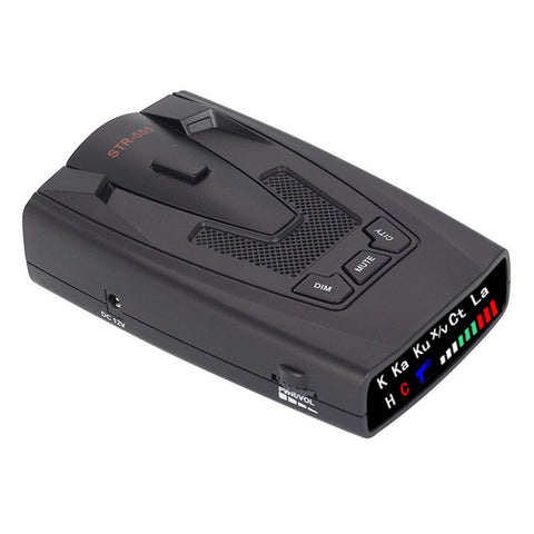 STR-555 Electronic Multi Language Voice Full Frequency Radar Detector Car Speed Alert System