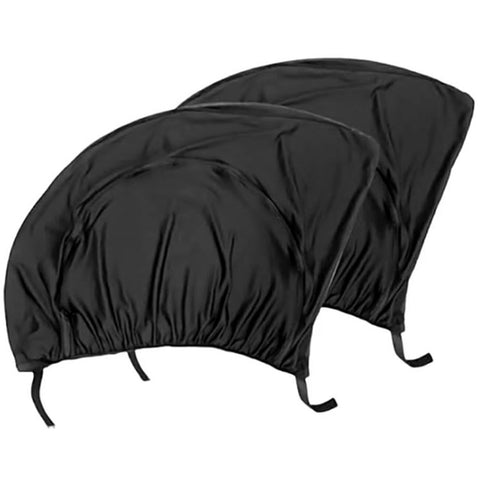 2Pcs Car Window Shade Front / Rear Side Window Sun Shade Breathable Privacy Curtain with Zipper