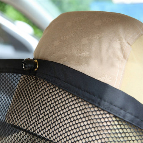 Car Pet Barrier Safety Net with Hooks Oxford Cloth Dog Backseat Divider Mesh Fence for Vehicle