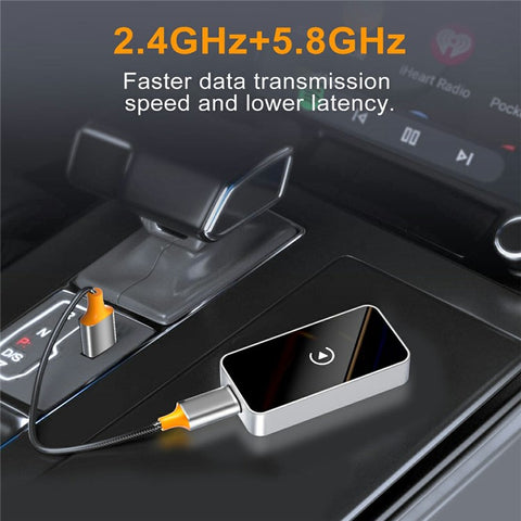BENWIS Wireless CarPlay Android Auto Adapter Plug and Play Car Upgrade Converter