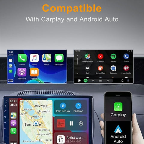 BENWIS Wireless CarPlay Android Auto Adapter Plug and Play Car Upgrade Converter
