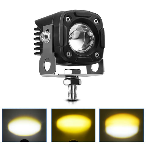 1Pc Motorcycle LED Spotlight IP68 Waterproof High Low Beam Headlight for Off Road Electric Vehicles