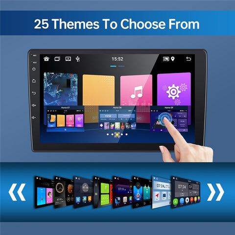 9 Inch Car Stereo Display Screen with Cooling Fan GPS Navigation Android 13 Multimedia Player for Central Control , 2+32GB