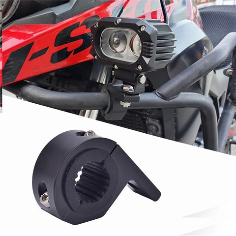 1Pc Aluminum Alloy Motorcycle Spotlight Tube Clamp Mounting Bracket External Lamp Holder Support