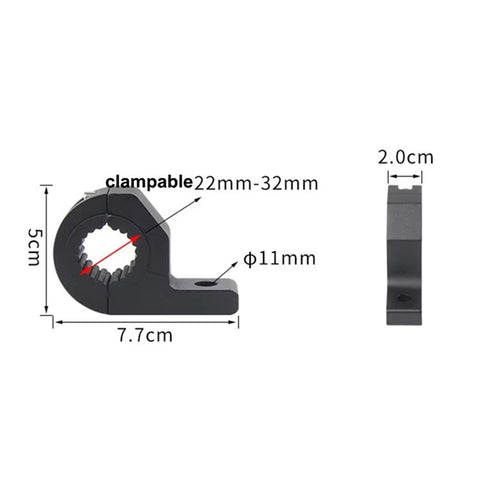 1Pc Aluminum Alloy Motorcycle Spotlight Tube Clamp Mounting Bracket External Lamp Holder Support
