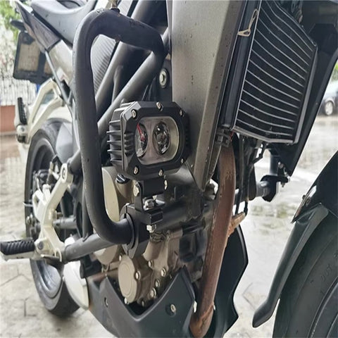 1Pc Aluminum Alloy Motorcycle Spotlight Tube Clamp Mounting Bracket External Lamp Holder Support