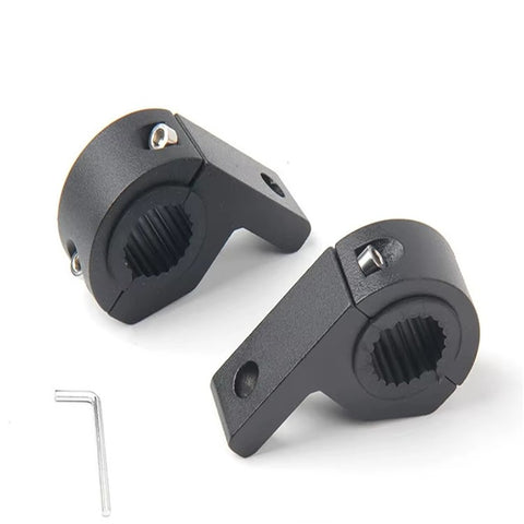 1Pc Aluminum Alloy Motorcycle Spotlight Tube Clamp Mounting Bracket External Lamp Holder Support