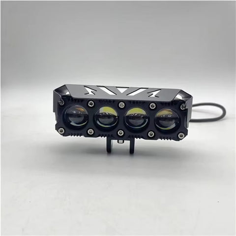 MOFOX 4-LED Motorcycle Auxiliary Light Waterproof Motorbike External Headlight Fog Lamp