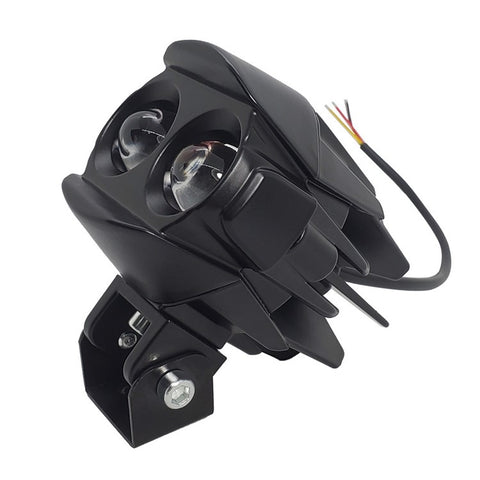 MOFOX W05 Motorcycle LED Fog Light Dual Head Spotlight 40W 8000Lms High / Low Beam Light