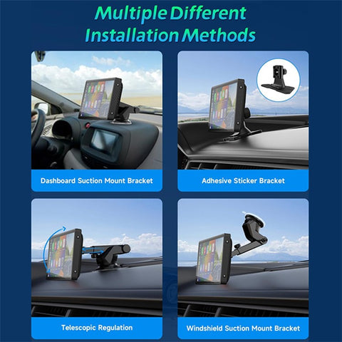W514A 10.26 Inch Wireless CarPlay and Android Auto Screen with 1080P Dual Recording AHD Backup Camera