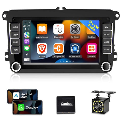 RH5013C 7 Inch Touch Screen Android 13 Car Stereo Radio Android Auto Multimedia Player, 2+32GB