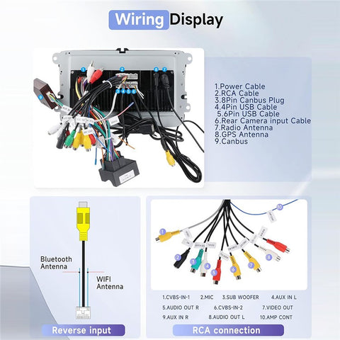 RH5013C 7 Inch Touch Screen Android 13 Car Stereo Radio Android Auto Multimedia Player, 2+32GB
