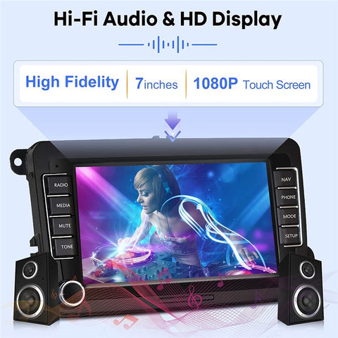 RH5013C 7 Inch Touch Screen Android 13 Car Stereo Radio Android Auto Multimedia Player, 2+32GB