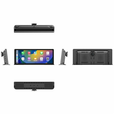 T60 Portable CarPlay Android Auto Screen 11.3 Inch Touchscreen Car Stereo Display with 1080P Rear View Camera and 24H Parking Monitor