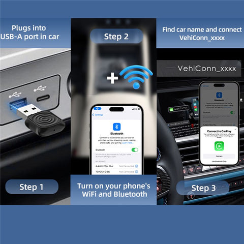 CARLINKIT Mini Ultra Wireless CarPlay Android Auto Adapter for Wired CarPlay Android Auto Car Upgrade