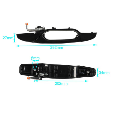 A7613-02 Replacement Pull Handle for Car Front Right Exterior Door, OE: 25890220