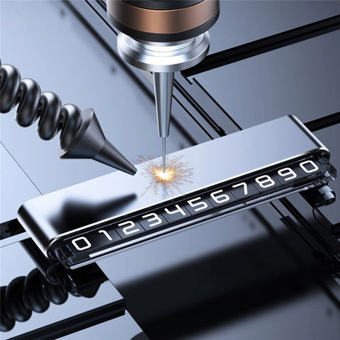 H6S Magnetic Temporary Parking Number Plate Hidden Car High Temperature Resistant Parking Sign, Double Number