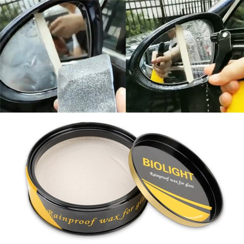 BIOLIGHT Water Repellent Cream for Car Rearmirror Rear Mirror Windshield Glass