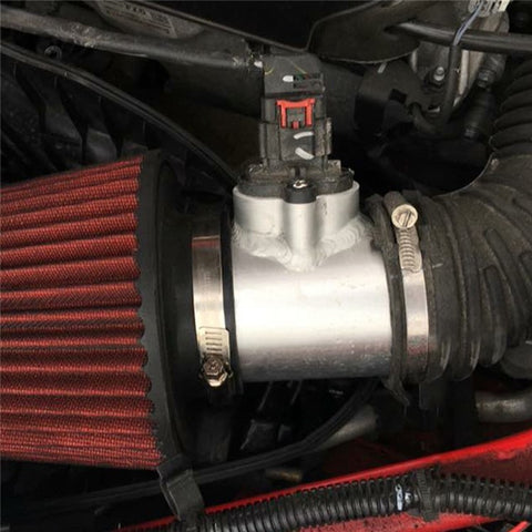 R-EP XH-UN605 Car Engine Air Intake Sensor Car MAF Sensor Air Flow Sensor Adapter Intake Meter Mount Base Air Intake Parts for Honda, Ford