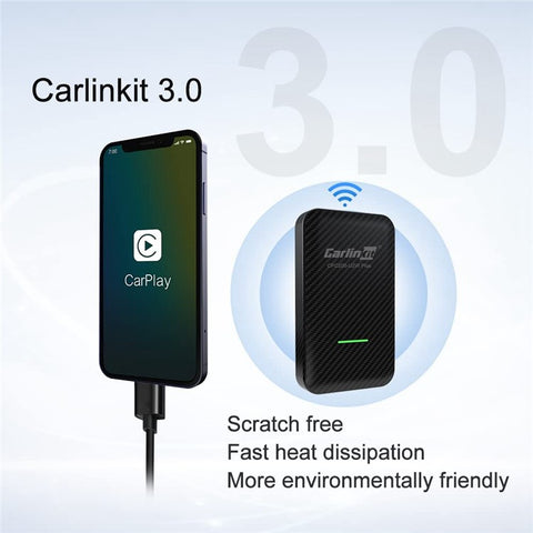 CARLINKIT 3.0 CPC200-U2W Plus Wireless CarPlay Adapter for Wired CarPlay Cars Wireless CarPlay Dongle