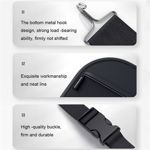 Multifunction Car Back Seat Organizer Bag Automotive Seat Back Organizer for Bottle, Snack, Napkin, Book, Size: L
