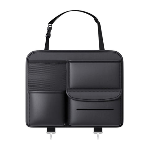 Multifunction Car Back Seat Organizer Bag Automotive Seat Back Organizer for Bottle, Snack, Napkin, Book, Size: L