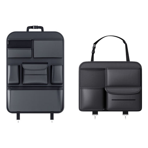 Multifunction Car Back Seat Organizer Bag Automotive Seat Back Organizer for Bottle, Snack, Napkin, Book, Size: L