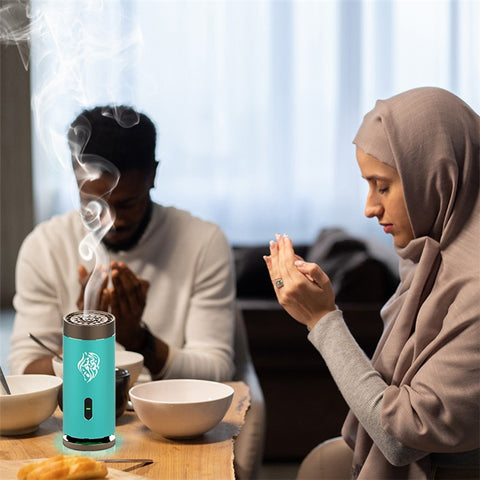 EQUANTU SQ803 Muslim Car Aromatherapy Machine Incense Burner Portable Electric Incenser