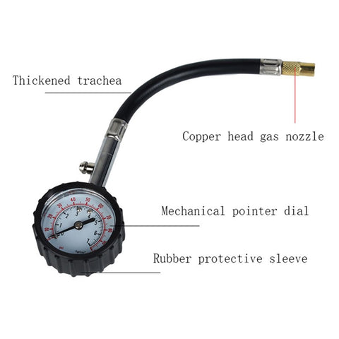 pct-6231 Car Tire Pressure Gauge Vehicles Tyre Pressure Measuring Device Mechanical Tire Pressure Gauge