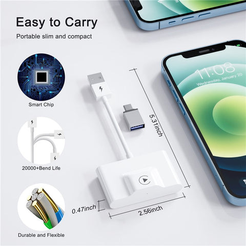 THT-020-3 Wireless CarPlay Adapter Car Dongle Wired to Wireless CarPlay Converter Support Online Update