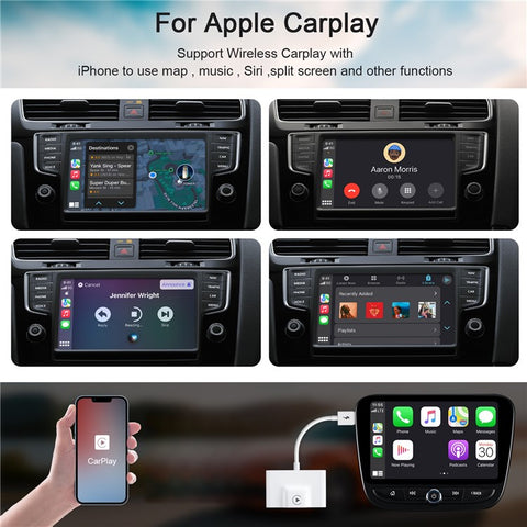 THT-020-3 Wireless CarPlay Adapter Car Dongle Wired to Wireless CarPlay Converter Support Online Update