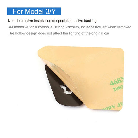 M30810 11Pcs Car Sticker Set Resin Button Repair Kit Window Switch, Door Lock Stickers for Tesla Model Y / 3