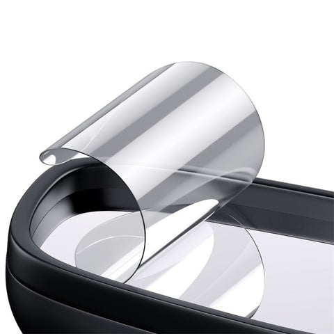 BASEUS 2Pcs Car Rear View Mirror Film PET Anti-Fog Anti-Glare Membrane Rainproof Mirror Film Sticker