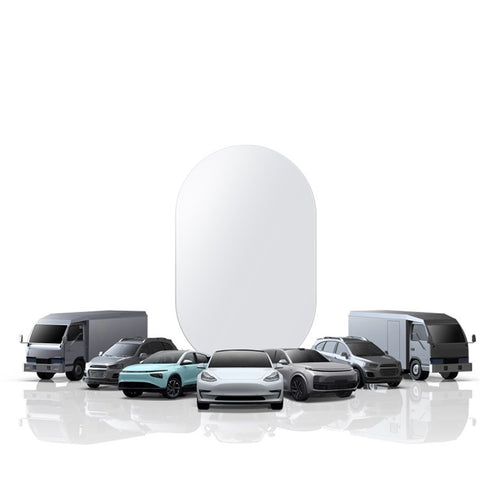 BASEUS 2Pcs Car Rear View Mirror Film PET Anti-Fog Anti-Glare Membrane Rainproof Mirror Film Sticker