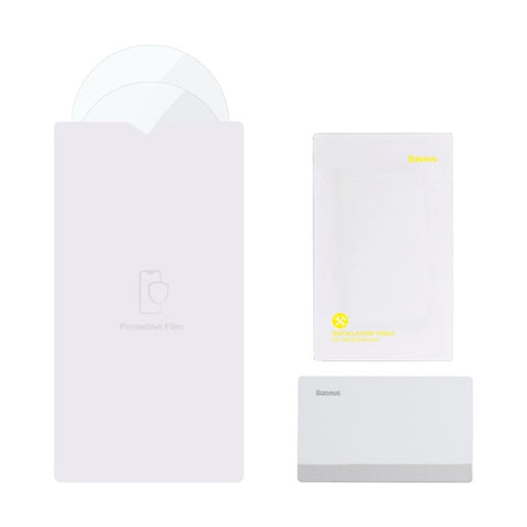 BASEUS 2Pcs Car Rear View Mirror Film PET Anti-Fog Anti-Glare Membrane Rainproof Mirror Film Sticker