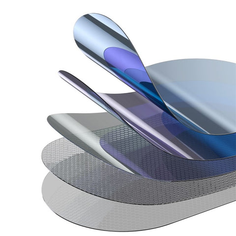 BASEUS 2Pcs Car Rear View Mirror Film PET Anti-Fog Anti-Glare Membrane Rainproof Mirror Film Sticker