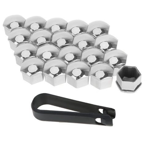 T98 20Pcs Wheel Screw Cap for Tesla Model 3 / X / S Car Nut Bolts Cap Tire Modify Dustproof Rustproof Cover Set