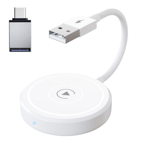 THT-020-5 Wireless CarPlay Adapter AI Box Wired to Wireless CarPlay Dongle for Wired CarPlay Cars