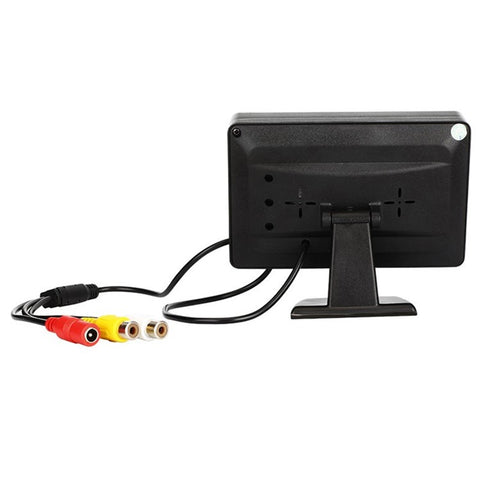 RH-309 4.3-inch LCD Car Monitor Camera Rear View Parking System Kit with License Plate Camera (AV Cable)