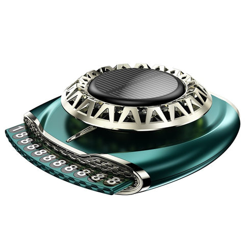 V80 Solar Rotation Car Diffuser Aromatherapy Dashboard Phone Number Automobile Decoration Ornament