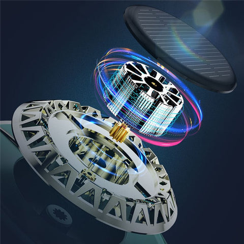 V80 Solar Rotation Car Diffuser Aromatherapy Dashboard Phone Number Automobile Decoration Ornament