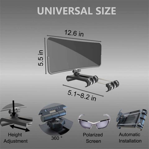 Car Visor Extender 360 Degree Adjustable Car Visor Sunshade Extender Windshield Shade (General Version)