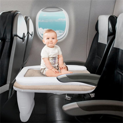 Flocking+PVC Inflatable Airplane Car Bed for Toddler Baby Travel Plane Sleeping Bed