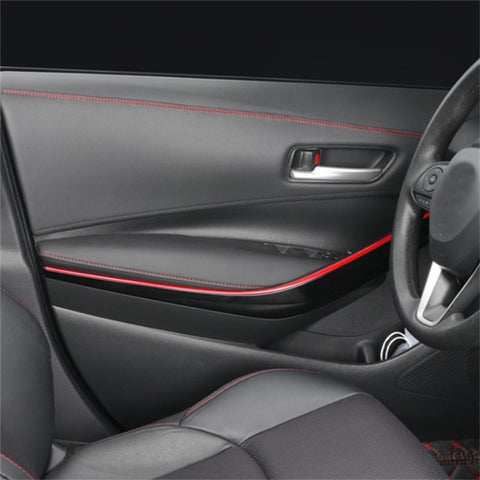 8m Car Interior Trim Strip Automobile Center Console PU Leather Adhesive Decorative Strip